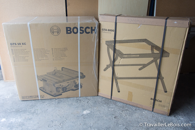 La scie sur table Bosch GTS 10 XC (1ère partie - montage)